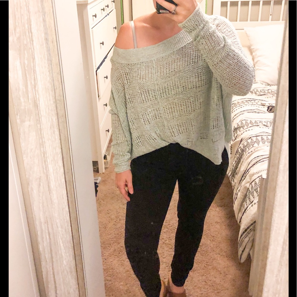 Free people off the shoulder sweater